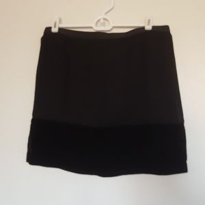 Banana Republic Black Skirt - Velvet Detail